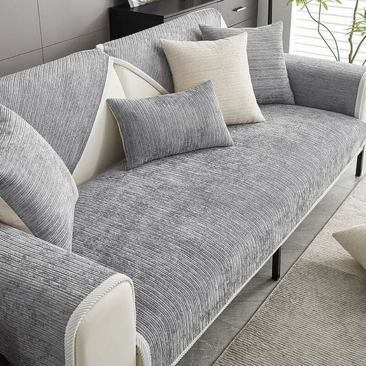 Couch Cover Sofa Covers, Anti Slip Sofa Slipcover (Grey)
